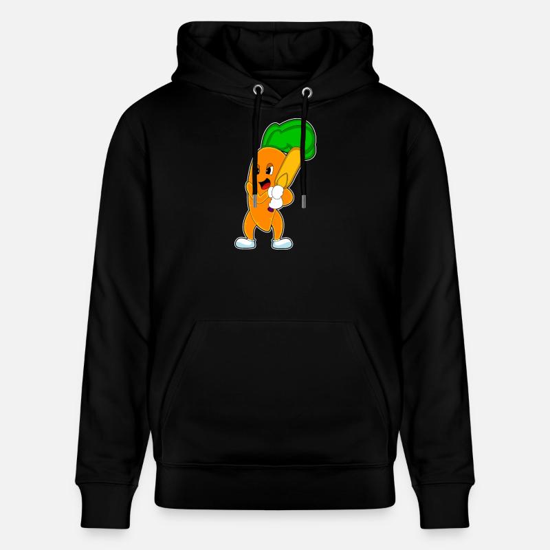 Carotte Cricket Batte de cricket - Sweat à capuche bio CRUISER Stanley/Stella Unisexe - noir