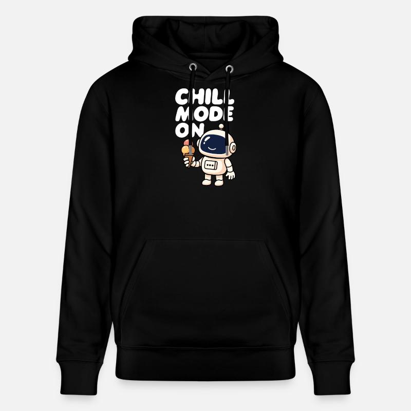 Robot spatial avec glace - Sweat à capuche bio CRUISER Stanley/Stella Unisexe - noir