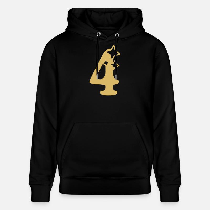 Étoile du 4e anniversaire - Sweat à capuche bio CRUISER Stanley/Stella Unisexe - noir