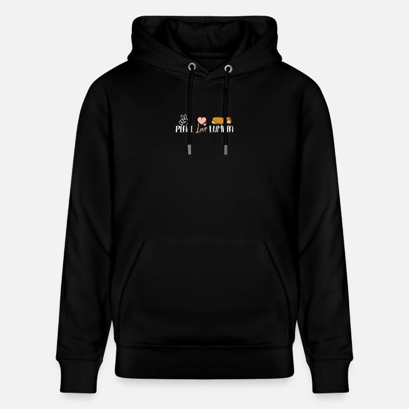 Paix amour Lumpia - Sweat à capuche bio CRUISER Stanley/Stella Unisexe - noir