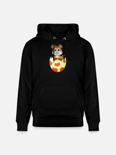 Meerkat pacifier - Stanley/Stella CRUISER Unisex Organic Hoodie - black