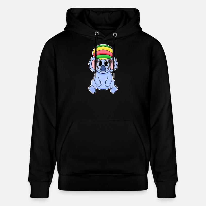 Rasta Koala - Sweat à capuche bio CRUISER Stanley/Stella Unisexe - noir