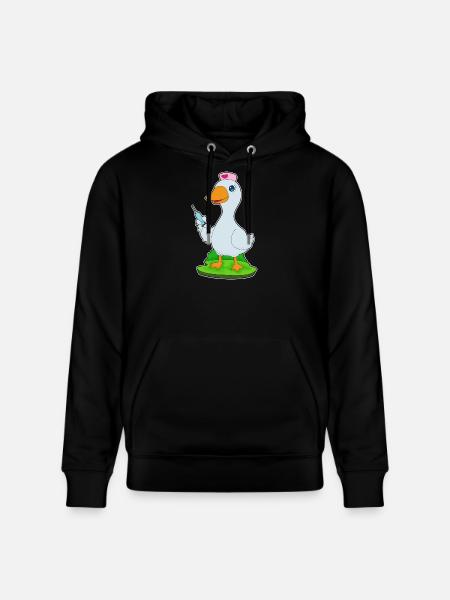 Infirmière Canard Vie Quotidienne - Sweat à capuche bio CRUISER Stanley/Stella Unisexe - noir