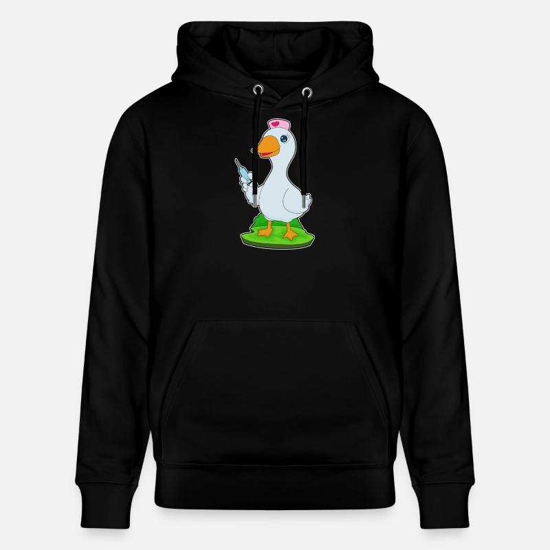 Seringue d’infirmière de canard - Sweat à capuche bio CRUISER Stanley/Stella Unisexe - noir