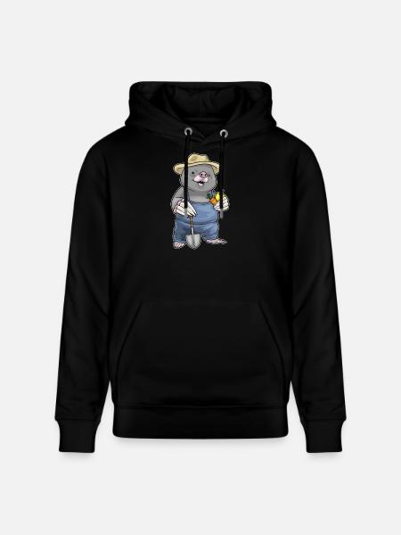 Mole Farmer Fruit Farm - Stanley/Stella CRUISER Unisex Organic Hoodie - black