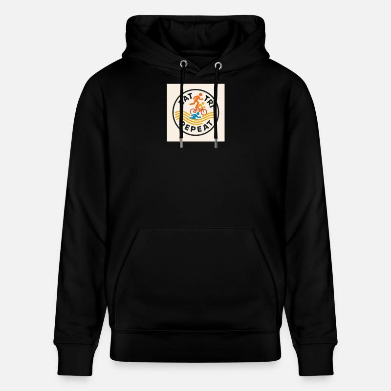 ESSEN SIE TRI REPEAT - Stanley/Stella Unisex Bio-Hoodie CRUISER - Schwarz