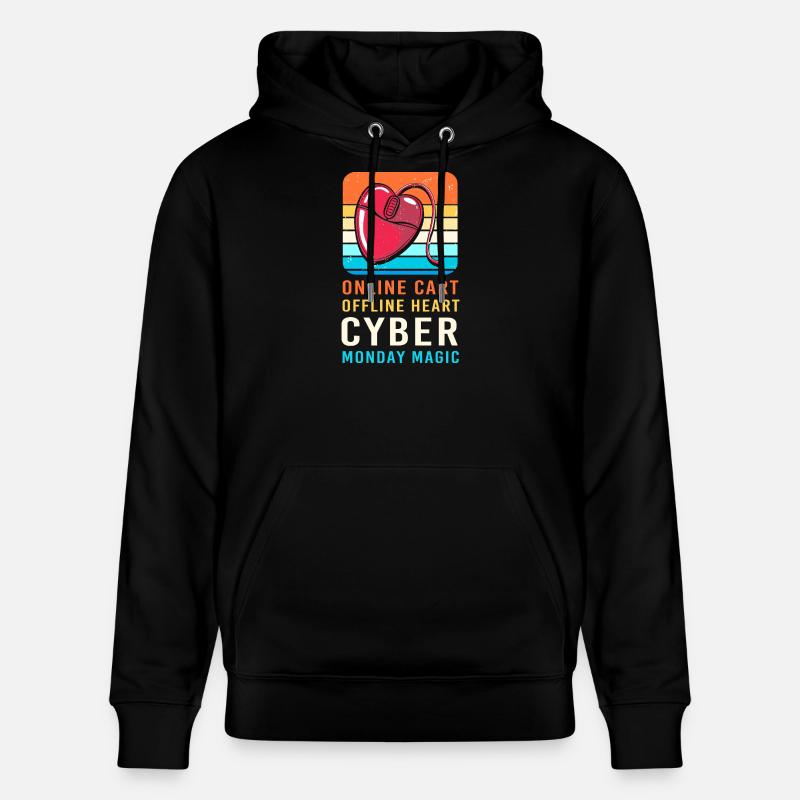 Virée shopping du Cyber Monday - Sweat à capuche bio CRUISER Stanley/Stella Unisexe - noir