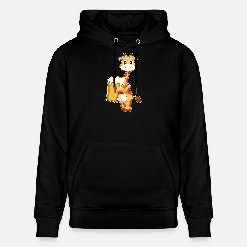 Bière Girafe - Sweat à capuche bio CRUISER Stanley/Stella Unisexe - noir