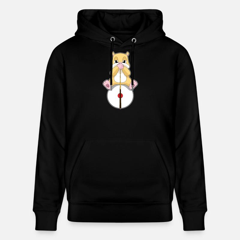 Hamster Billiard Queue Sport - Stanley/Stella Unisex Bio-Hoodie CRUISER  - Schwarz