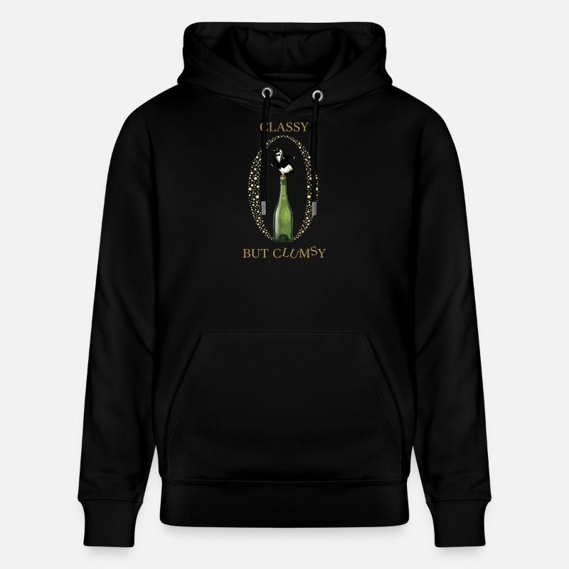 Classy Clumsy Pinguin - Stanley/Stella Unisex Bio-Hoodie CRUISER  - Schwarz