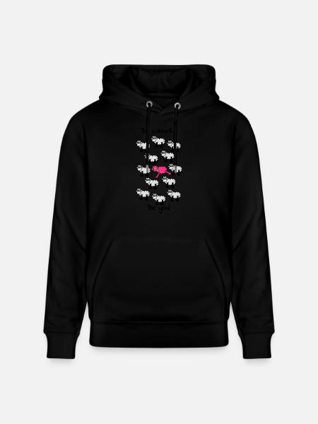 be different - be colourful - Stanley/Stella Unisex Bio-Hoodie CRUISER  - Schwarz