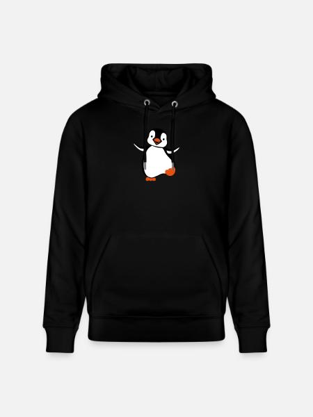 penguin - Stanley/Stella CRUISER Unisex Organic Hoodie - black
