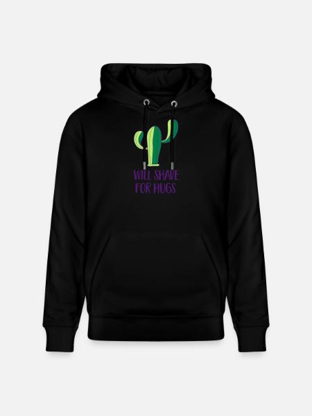 Cactus - Shave - Stanley/Stella CRUISER Unisex Organic Hoodie - black