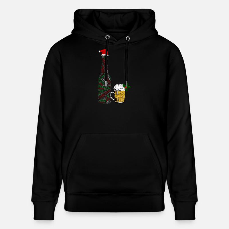 Bouteille de bière festive - Sweat à capuche bio CRUISER Stanley/Stella Unisexe - noir
