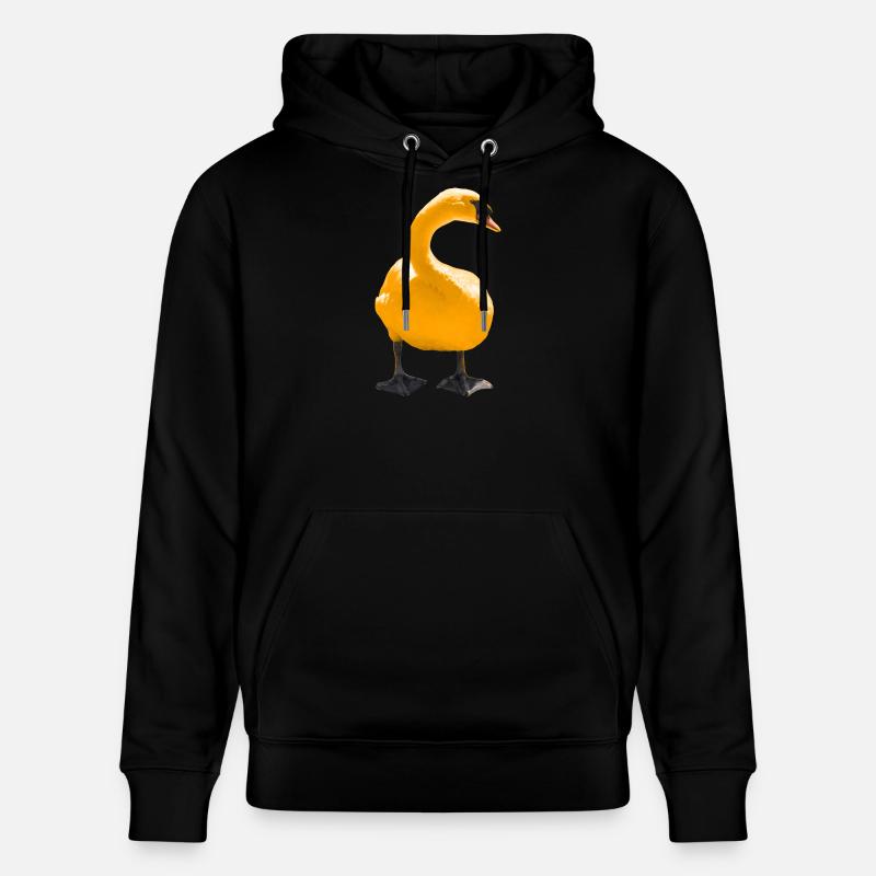 Impression d’art cygne élégant - Sweat à capuche bio CRUISER Stanley/Stella Unisexe - noir