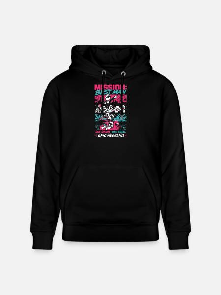 Mission Best Man Epic Weekend - Stanley/Stella CRUISER Unisex Organic Hoodie - black