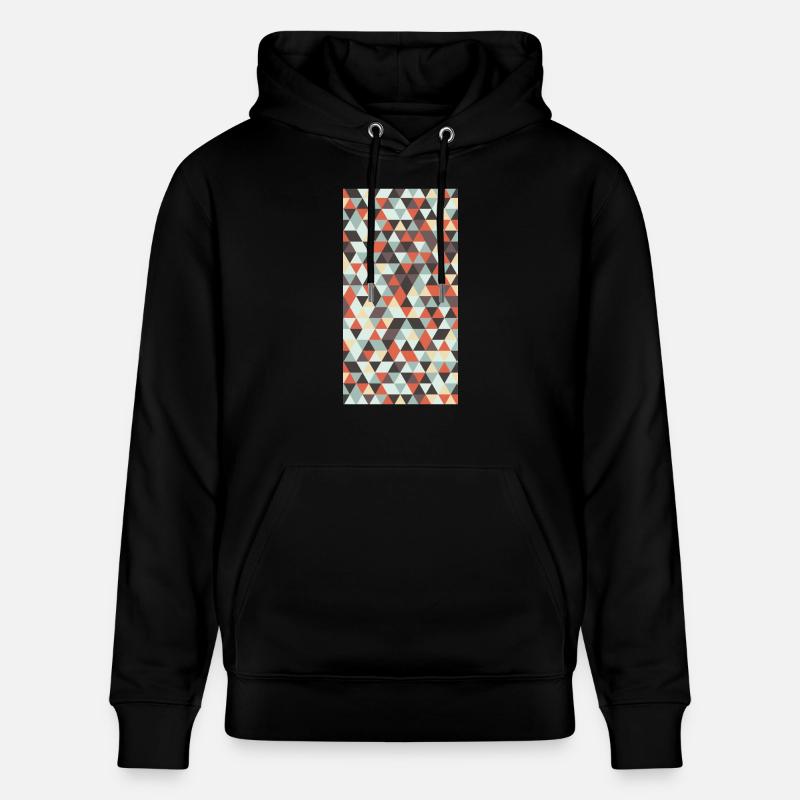 Triangle pattern - Stanley/Stella Unisex Bio-Hoodie CRUISER  - Schwarz