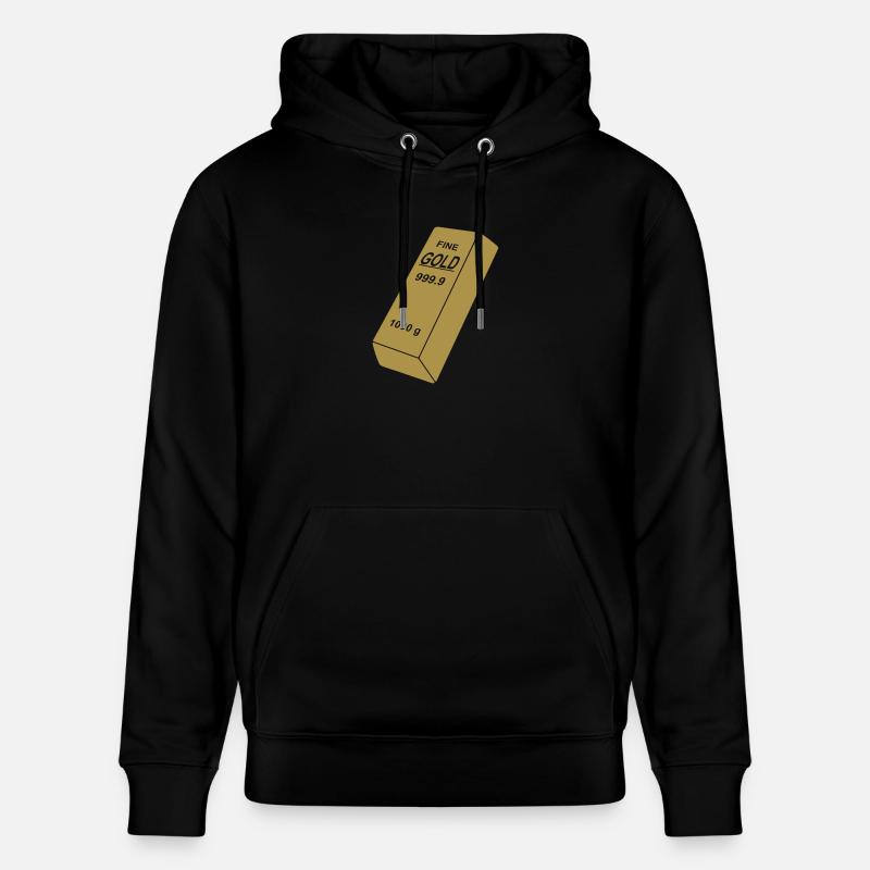 lingot d'or - Sweat à capuche bio CRUISER Stanley/Stella Unisexe - noir