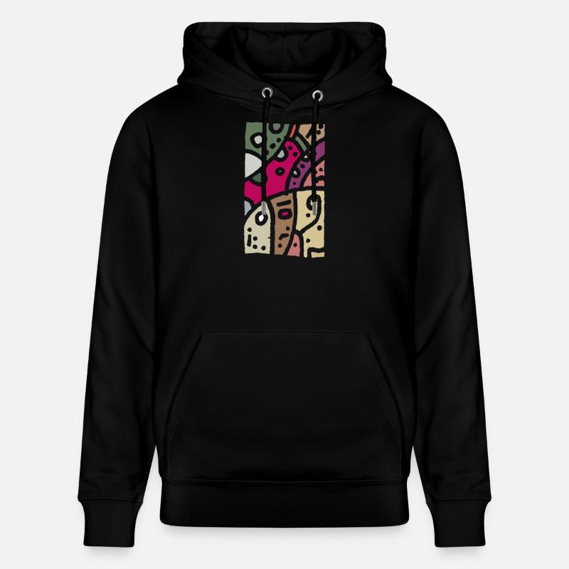 Modèle art - ethno couleur - Sweat à capuche bio CRUISER Stanley/Stella Unisexe - noir