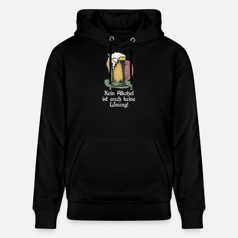 drôle de dicton de bière - Sweat à capuche bio CRUISER Stanley/Stella Unisexe - noir