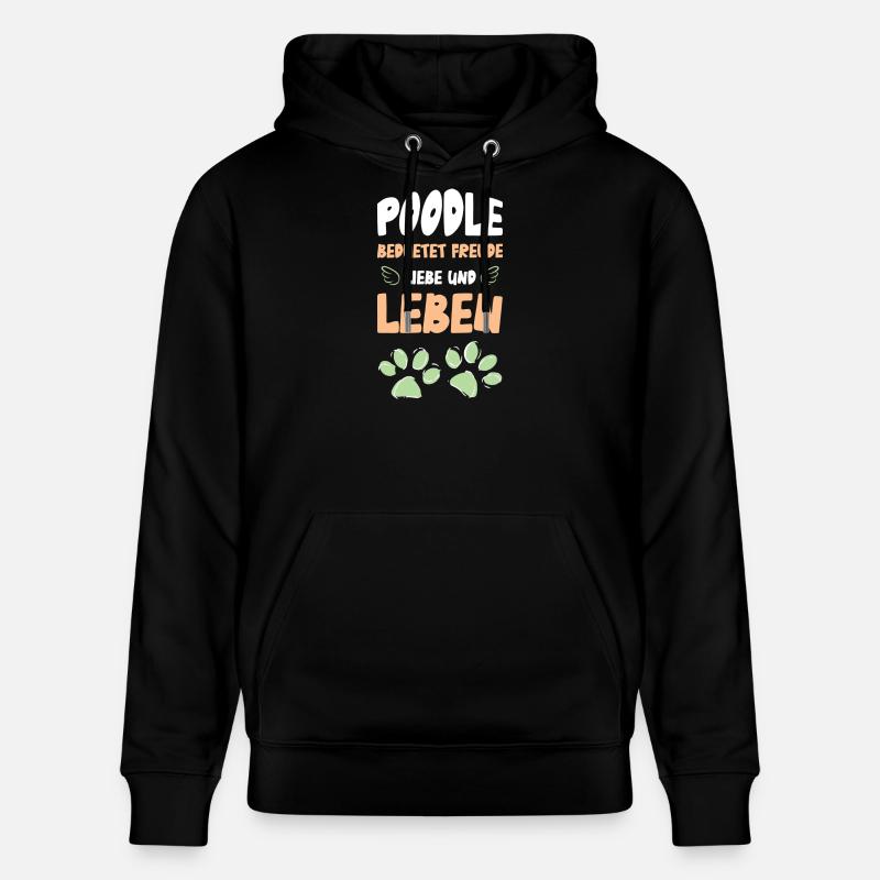 Caniche - Sweat à capuche bio CRUISER Stanley/Stella Unisexe - noir