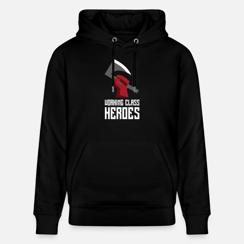 WORKING CLASS HEROES - Stanley/Stella Unisex Bio-Hoodie CRUISER  - Schwarz