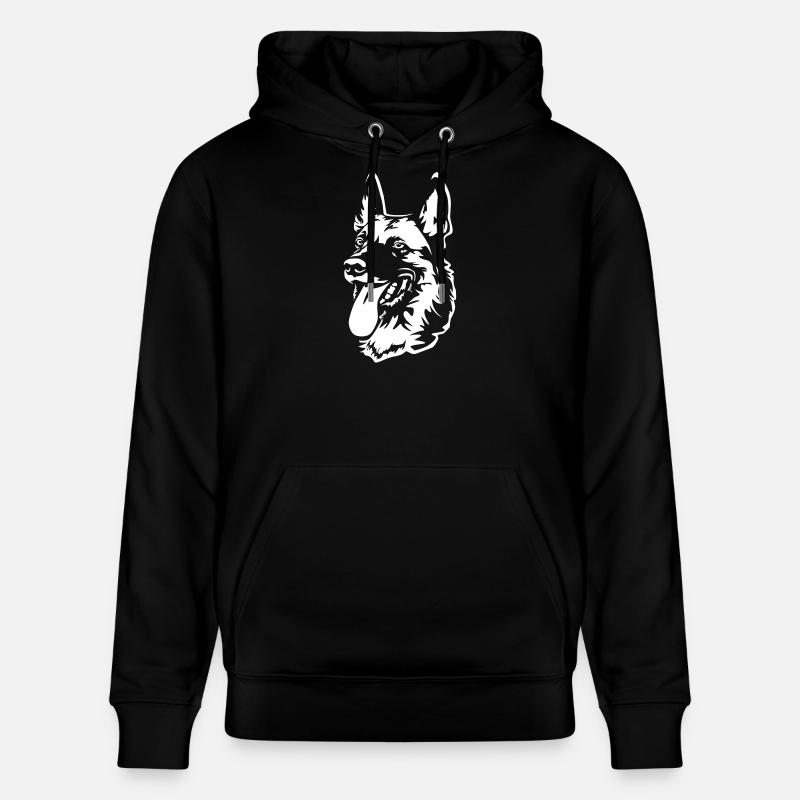 Tête de Malinois « Black Edition » - Sweat à capuche bio CRUISER Stanley/Stella Unisexe - noir