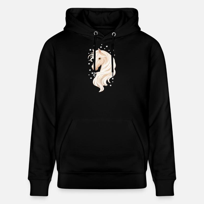 Cheval avec des étoiles - Sweat à capuche bio CRUISER Stanley/Stella Unisexe - noir