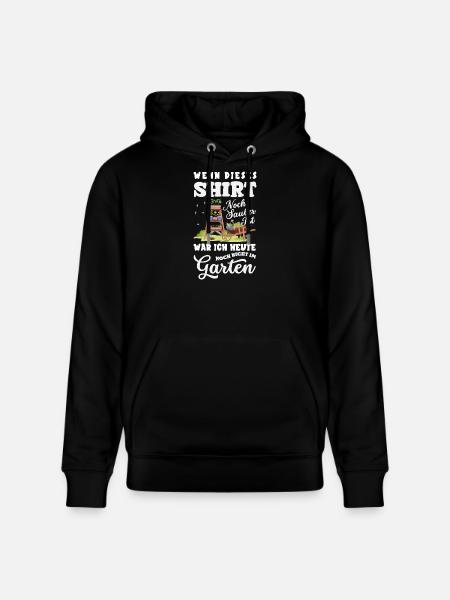 Noch Sauber Nicht Im Garten - Stanley/Stella Unisex Bio-Hoodie CRUISER  - Schwarz