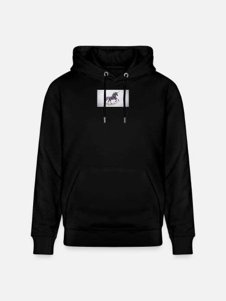 Glitzerndes Einhorn-Mosaik - Stanley/Stella Unisex Bio-Hoodie CRUISER  - Schwarz