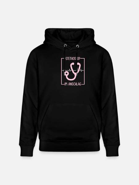 MFA Stethoscope Medical Assistant - Stanley/Stella CRUISER Unisex Organic Hoodie - black