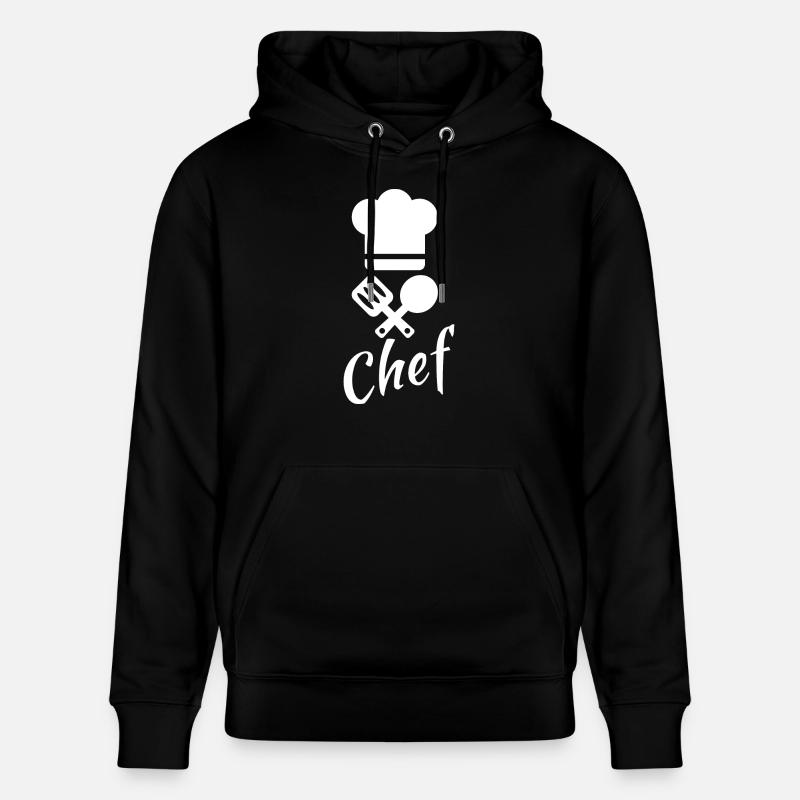 Chef cuisinier - Sweat à capuche bio CRUISER Stanley/Stella Unisexe - noir