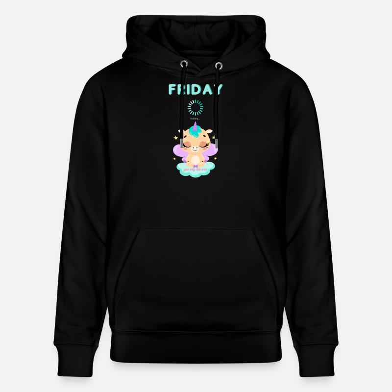Friday loading, you only live once,Weekend - Stanley/Stella Unisex Bio-Hoodie CRUISER  - Schwarz