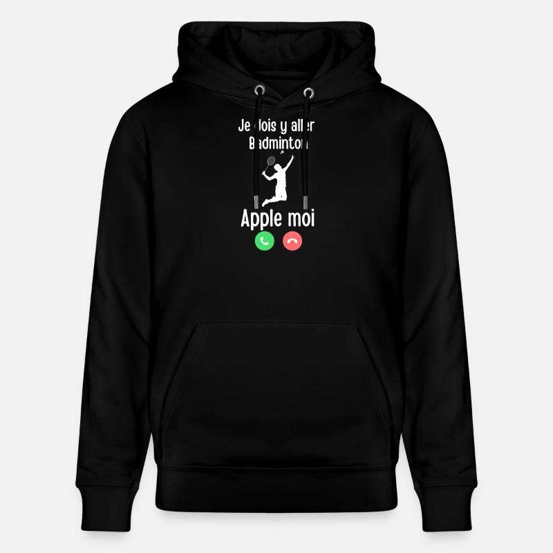 Badminton Appelle Moi Tee - Sweat à capuche bio CRUISER Stanley/Stella Unisexe - noir
