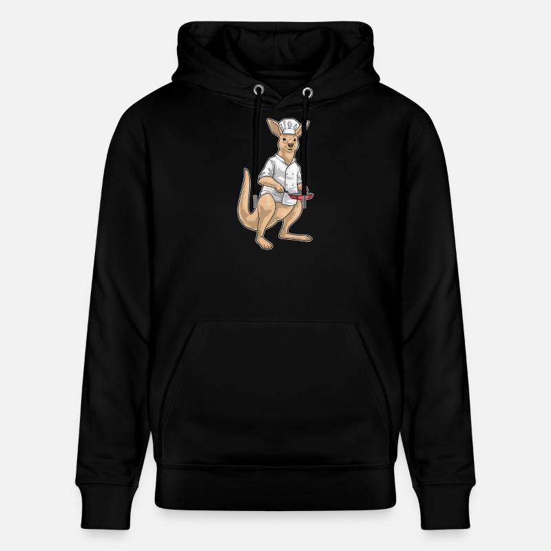 Cuisson de la poêle Kangourou - Sweat à capuche bio CRUISER Stanley/Stella Unisexe - noir