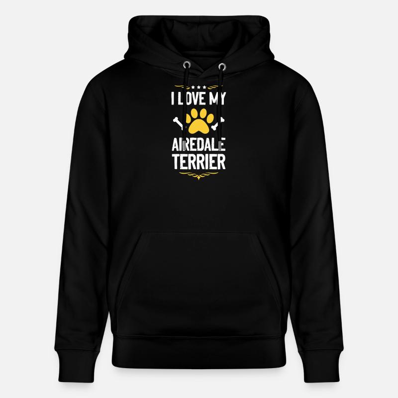 Airedale Terrier Lover Motif - Sweat à capuche bio CRUISER Stanley/Stella Unisexe - noir
