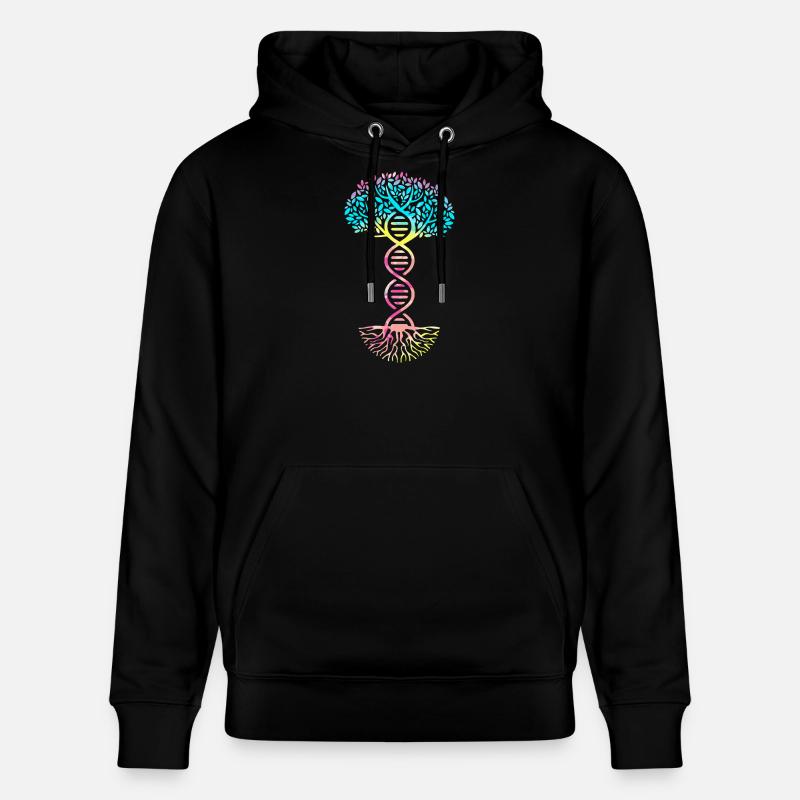 Structural formula molecule - Stanley/Stella CRUISER Unisex Organic Hoodie - black