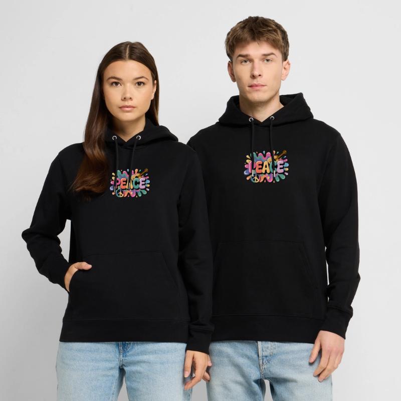PEACE – Psychédélique Sweat à capuche bio CRUISER Stanley/Stella Unisexe