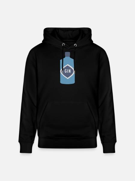 Gin Flasche Diamant Label - Stanley/Stella Unisex Bio-Hoodie CRUISER  - Schwarz