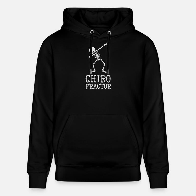 Dab dabbing skeleton chiropractor - Sweat à capuche bio CRUISER Stanley/Stella Unisexe - noir