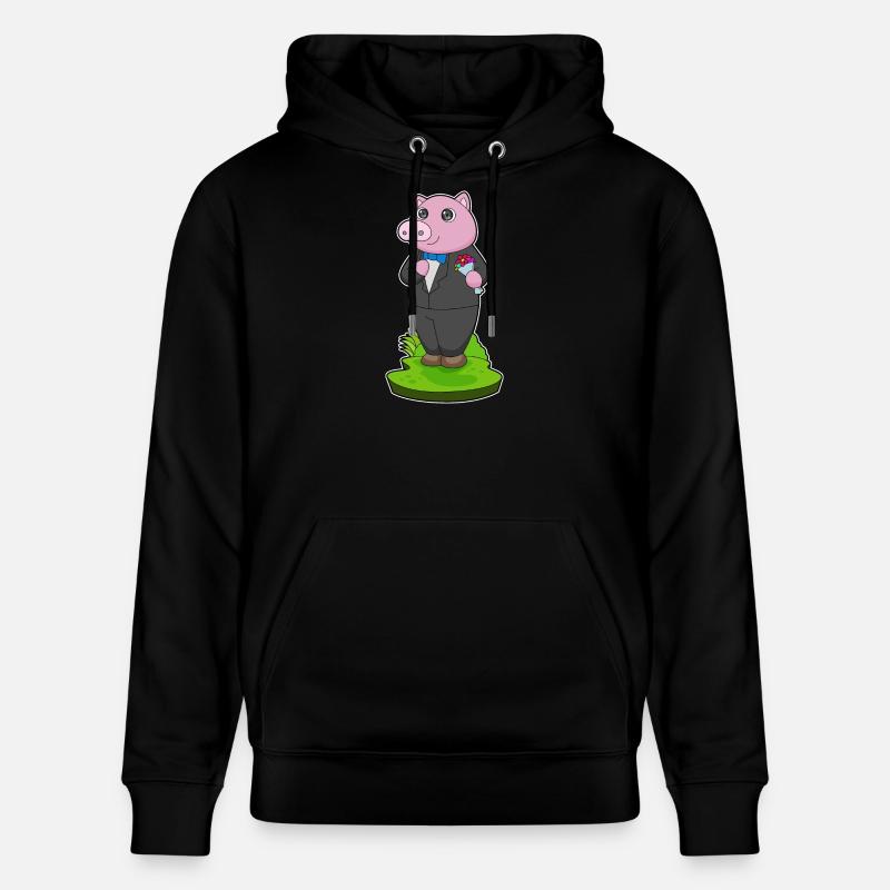 Pig Groom Jacket Mariage - Sweat à capuche bio CRUISER Stanley/Stella Unisexe - noir