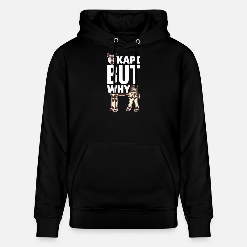 Okapi-liebhaber Okapi-tier Seltene Tierweltliebe - Stanley/Stella Unisex Bio-Hoodie CRUISER - Schwarz
