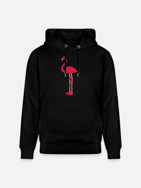 flamingo - Stanley/Stella CRUISER Unisex Organic Hoodie - black