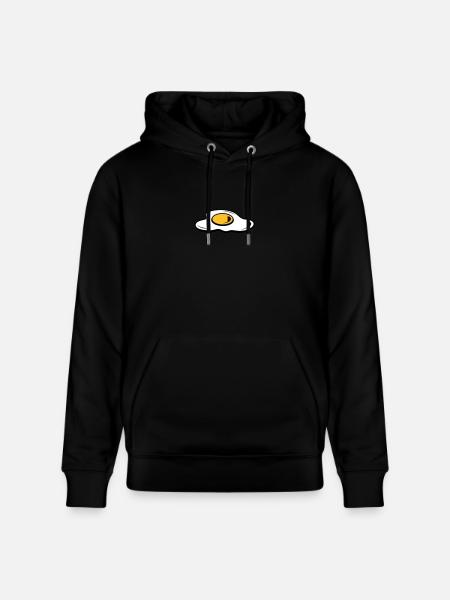 A fried egg - Stanley/Stella CRUISER Unisex Organic Hoodie - black
