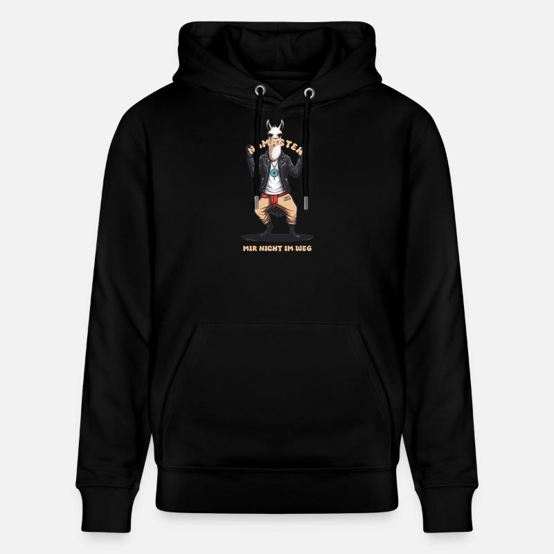 Lama de karaté drôle - Sweat à capuche bio CRUISER Stanley/Stella Unisexe - noir