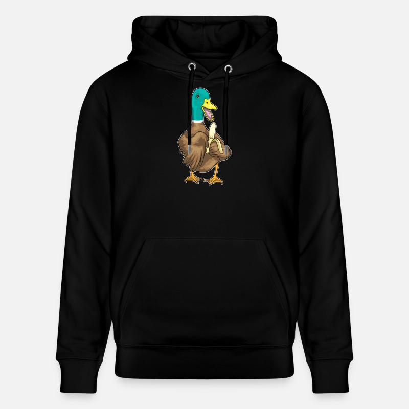 Canard Banane - Sweat à capuche bio CRUISER Stanley/Stella Unisexe - noir