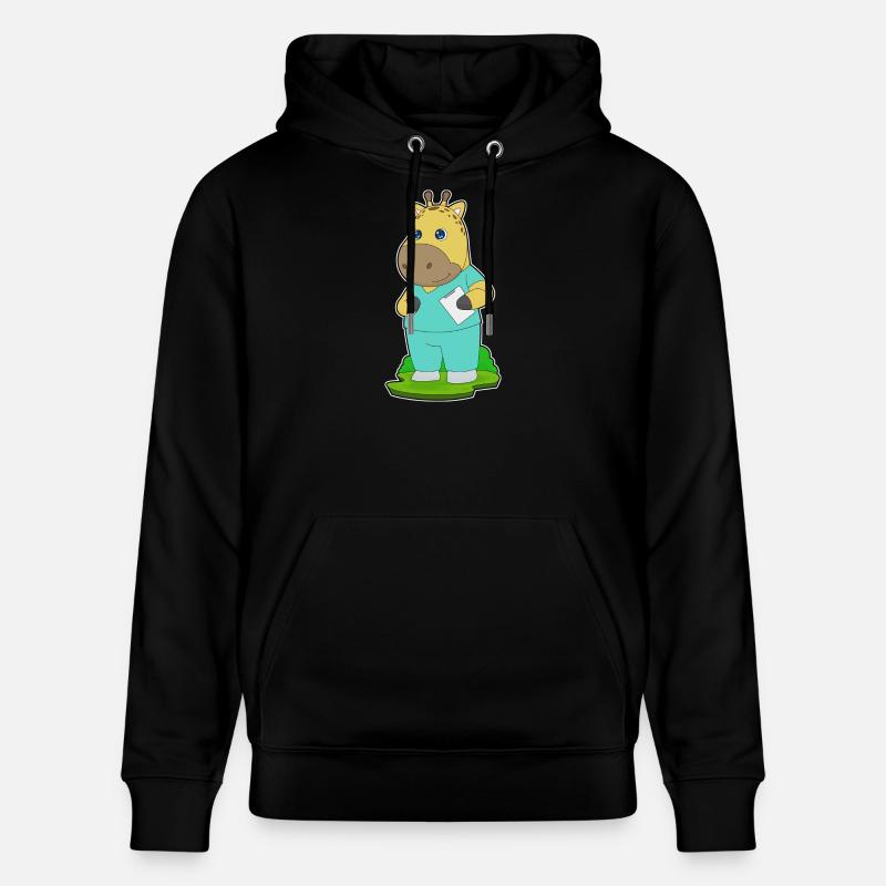 Girafe Infirmière - Sweat à capuche bio CRUISER Stanley/Stella Unisexe - noir