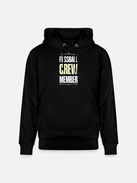 Fussball Crew - Stanley/Stella Unisex Bio-Hoodie CRUISER - Schwarz