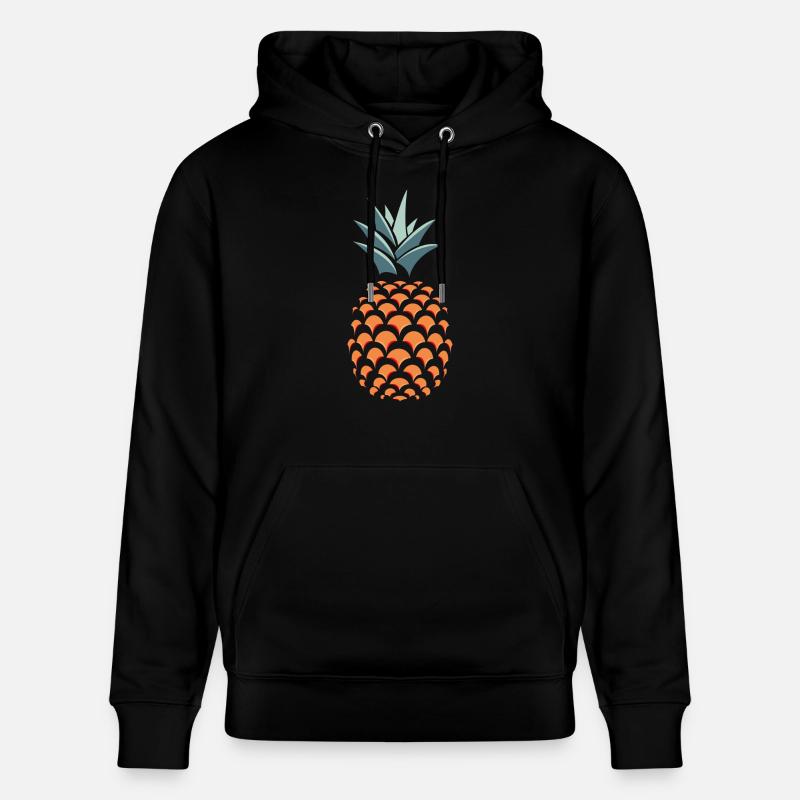 ananas 3D - Sweat à capuche bio CRUISER Stanley/Stella Unisexe - noir