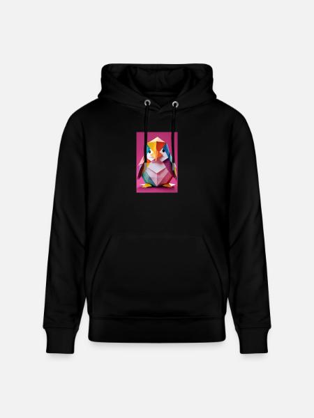 Baby Penguin - Stanley/Stella CRUISER Unisex Organic Hoodie - black